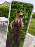 Femke two-piece - Brown
