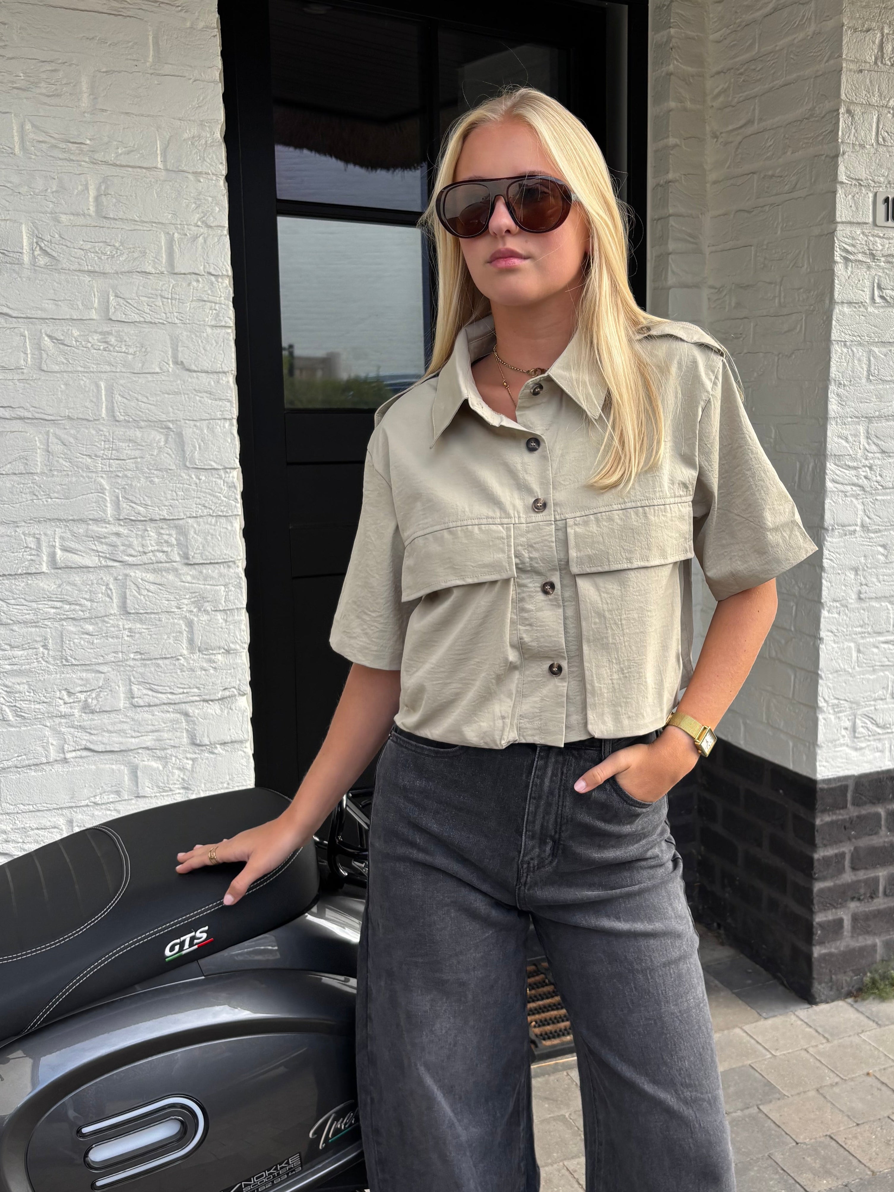 Flo Blouse - Taupe