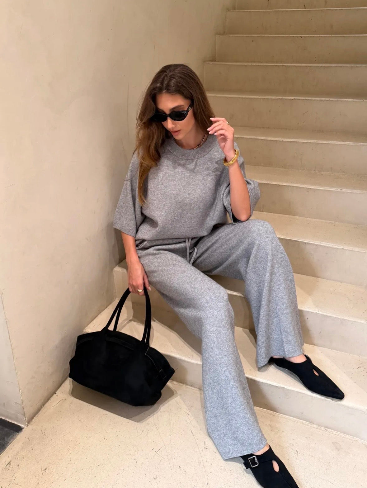 Lio Knit Set - Grey