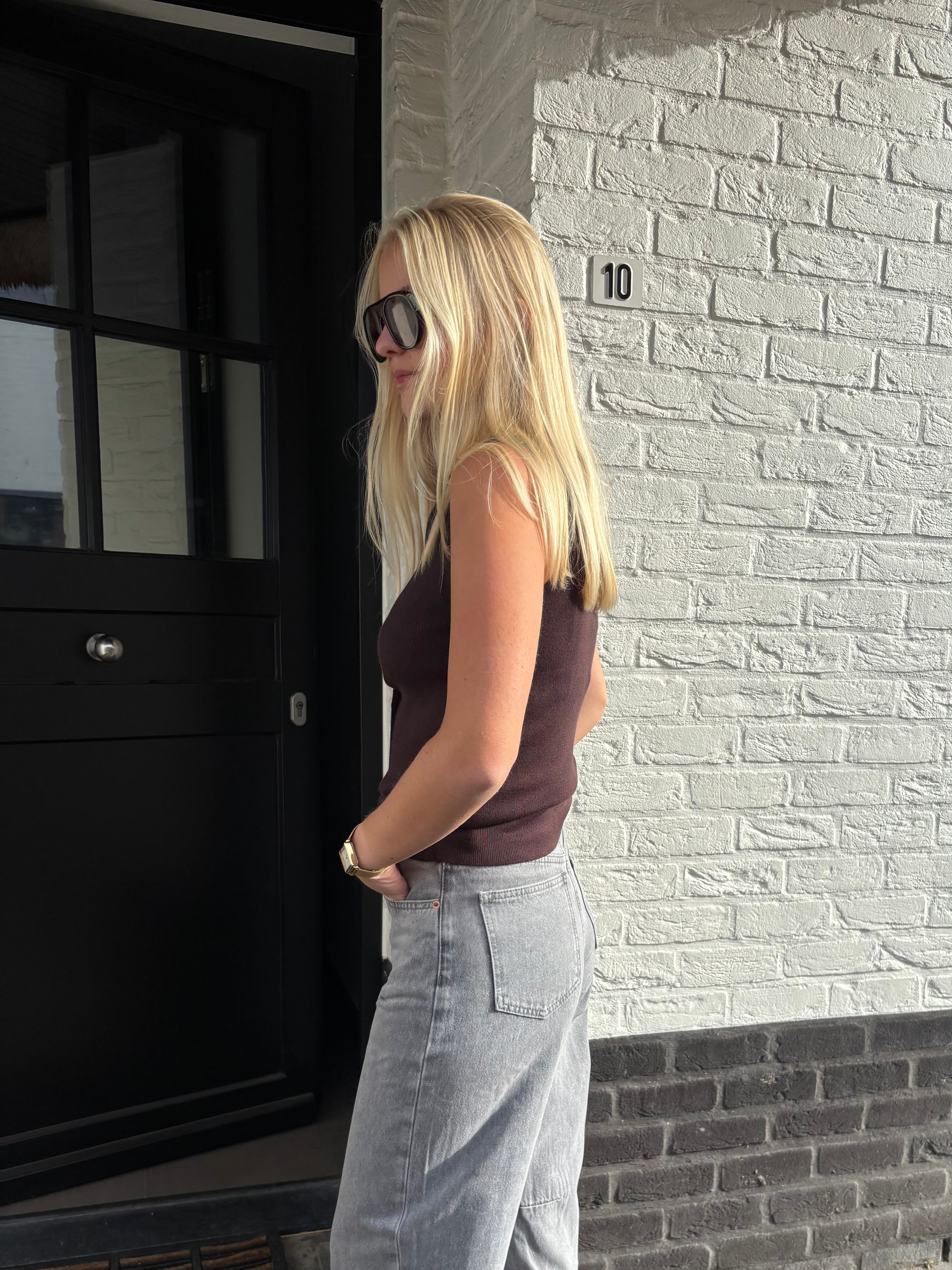 Celine Top - Brown