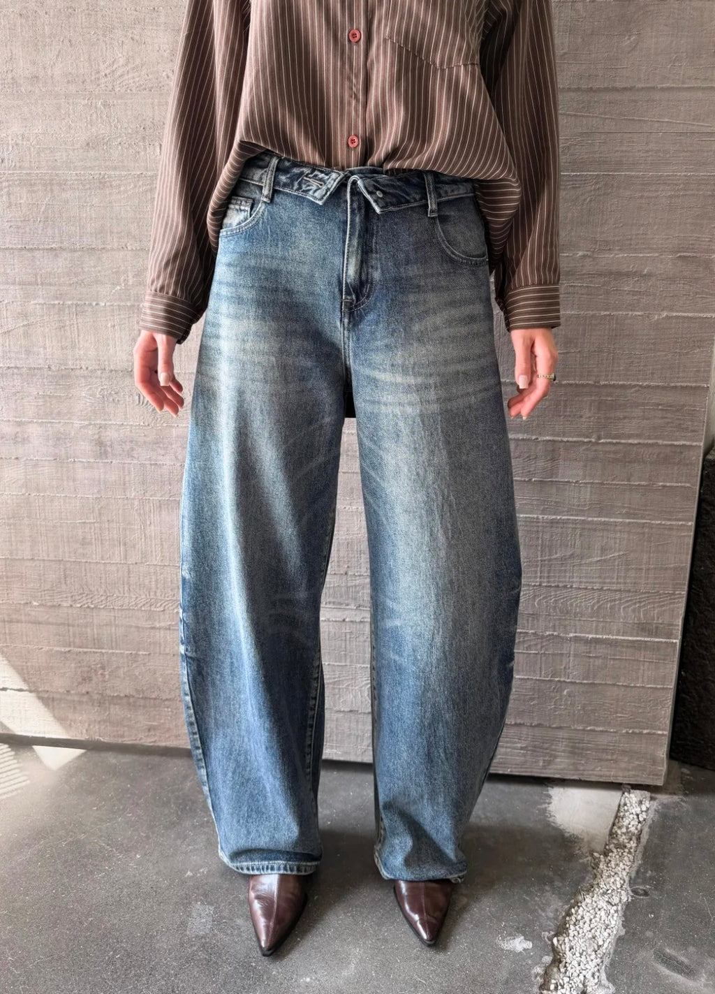 Saar Balloon Jeans - Blue