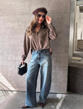 Saar Balloon Jeans - Blue