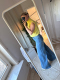 Fiebe Wide-Leg Jeans - Blue