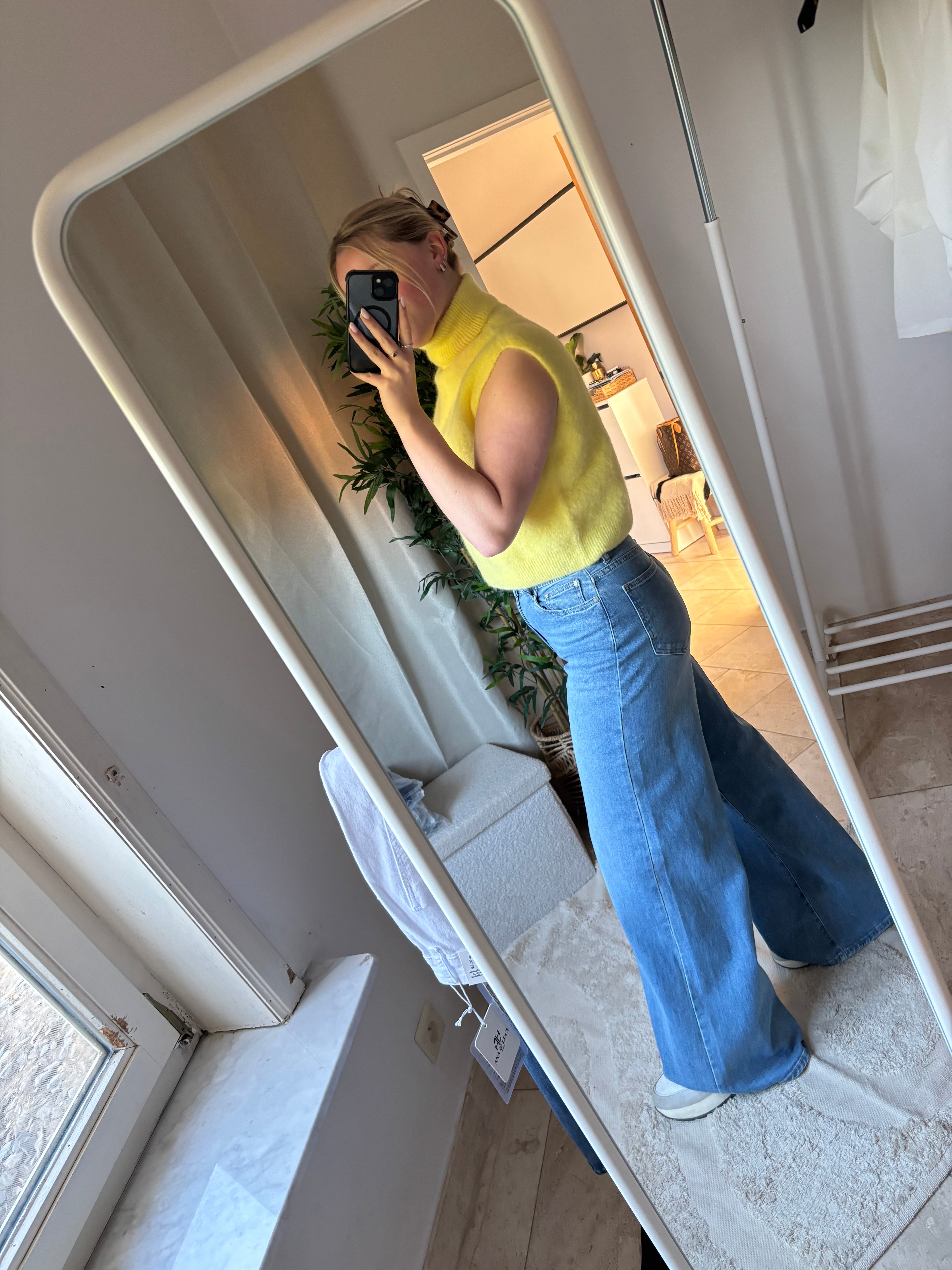 Fiebe Wide-Leg Jeans - Blue