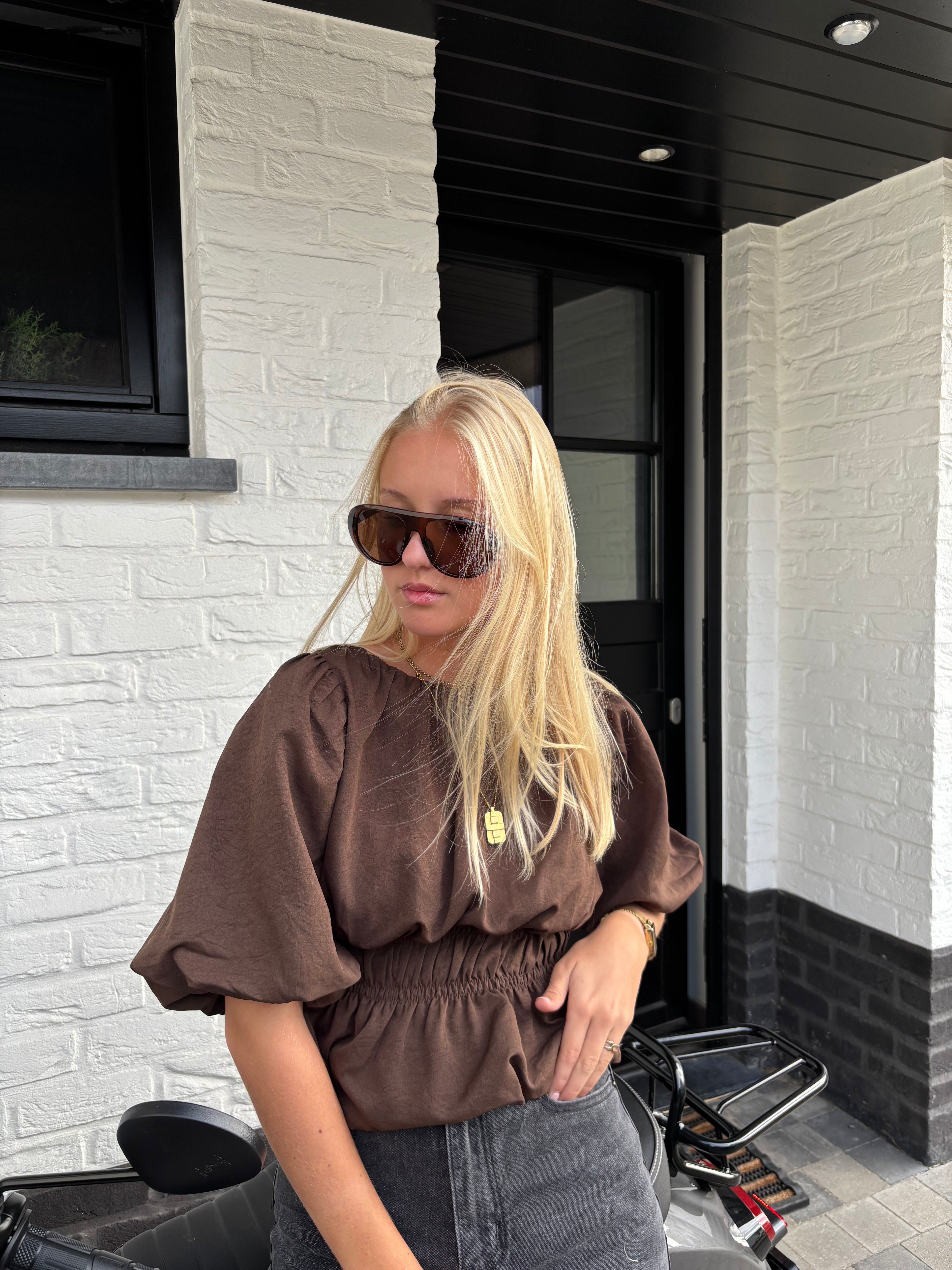 Valentina Blouse - Brown