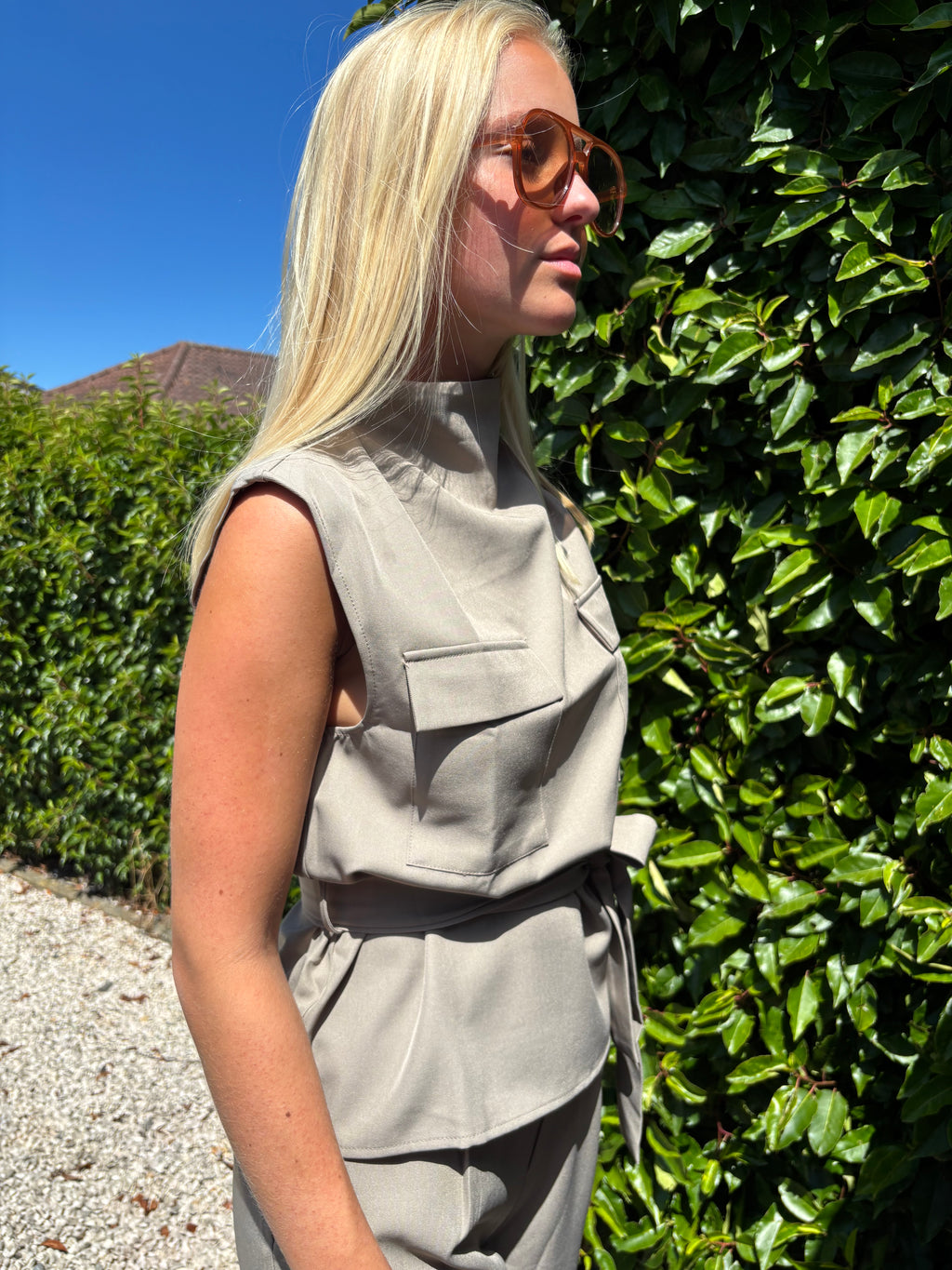 Sofie Top - Taupe