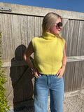 Daniella Sleeveless Turtleneck - Yellow
