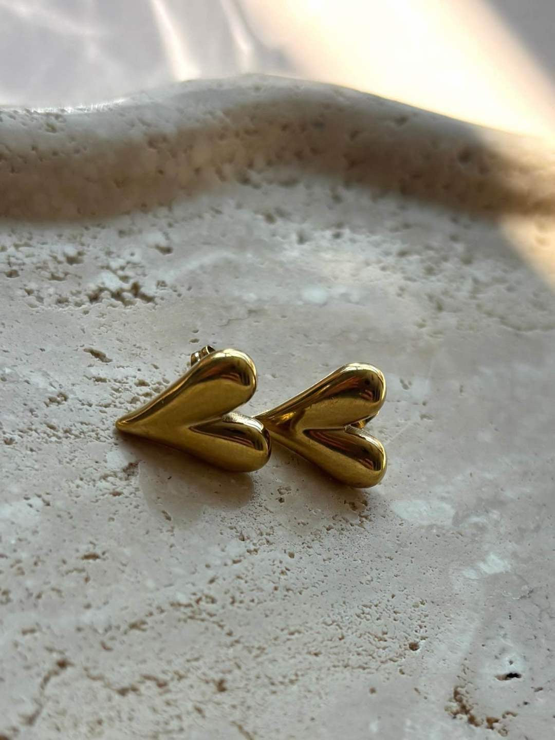 Stella Big Earrings - Gold