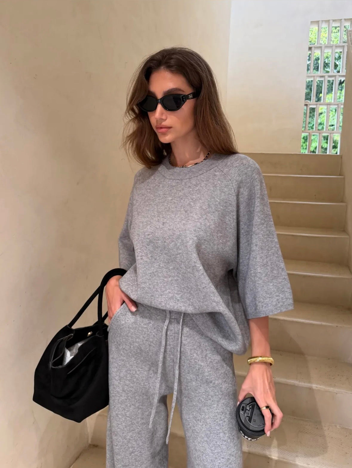 Lio Knit Set - Grey