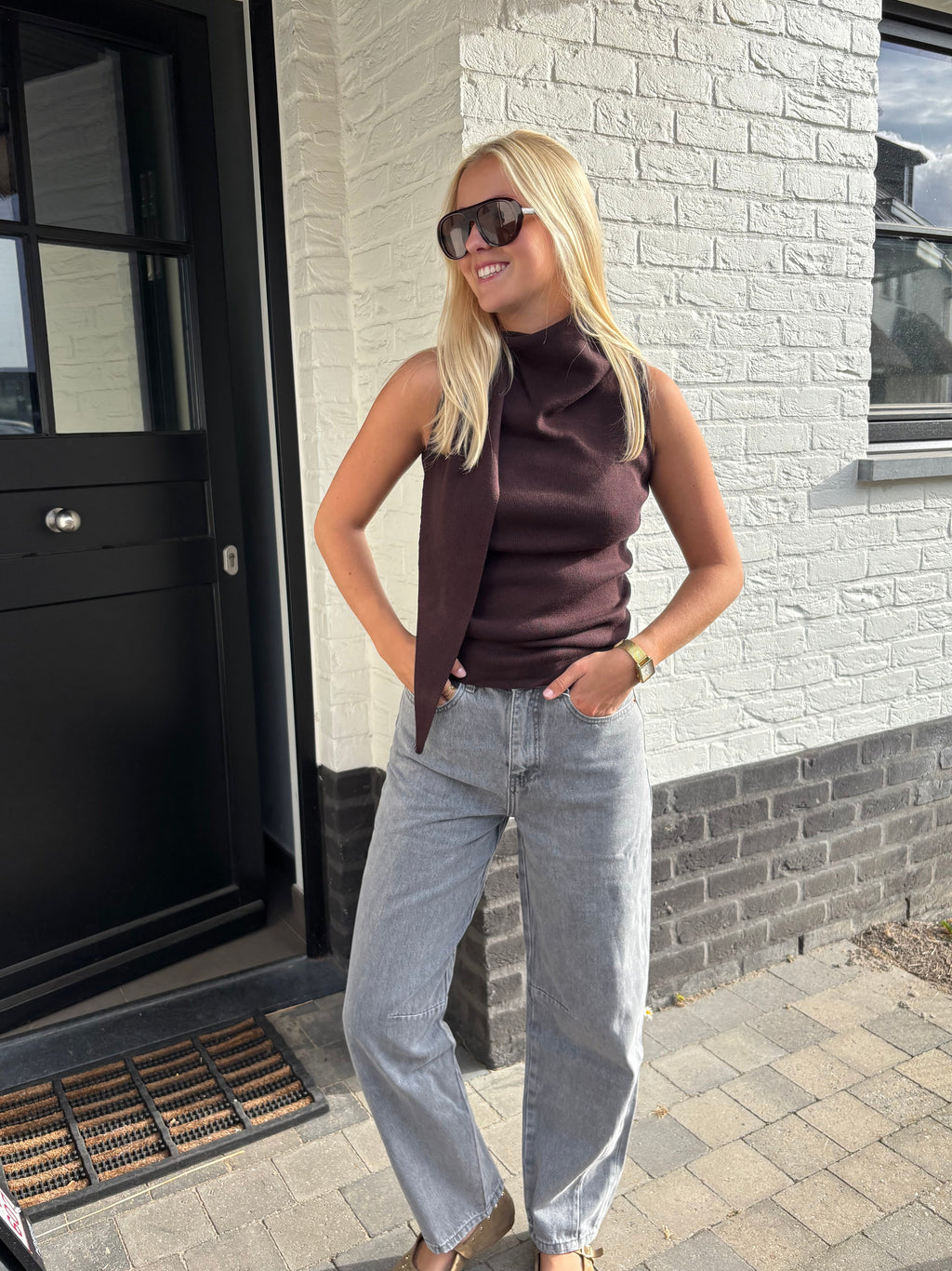 Alice Balloon Jeans - Grey